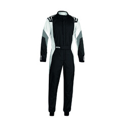 Sparco Competition Racing Suit - Black & White