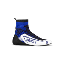 Sparco X-Light+ Racing Shoes, White & Blue (FIA)
