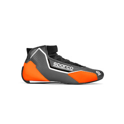 Sparco X-Light Racing Shoes, Grey & Orange (FIA)