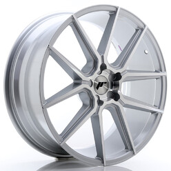 Japan Racing JR-30 Extreme Concave 21x9" (5 hole custom PCD) ET20-40, Silver, Machined Face