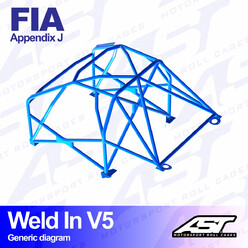 AST Rollcages V5 Weld-In 8-Point Roll Cage for Porsche 911 930 - FIA