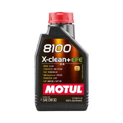 Motul 0W30 8100 X-Clean+ EFE Engine Oil (Mercedes, BMW, Porsche, VW, Fiat...) 1L