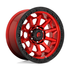 Fuel D695 Covert 20x9" 5x139.7 ET20, Candy Red, Black Ring