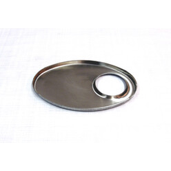 Stainless Oval Endplates 140x220 mm - Eccentric Hole
