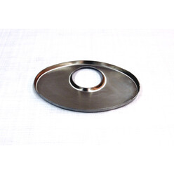 Stainless Oval Endplates 140x220 mm - Off-Center Hole