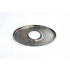 Stainless Oval Endplates 140x270 mm - Centered Hole