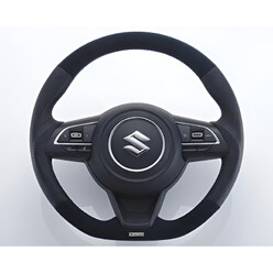 GReddy All Leather Steering Wheel with Red Stitch for Suzuki Swift Sport ZC33S